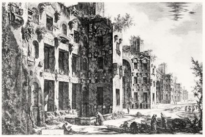 Ansicht des Frigidariums in den Diokletiansthermen, aus der Serie 